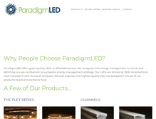 Tablet Screenshot of paradigmled.com